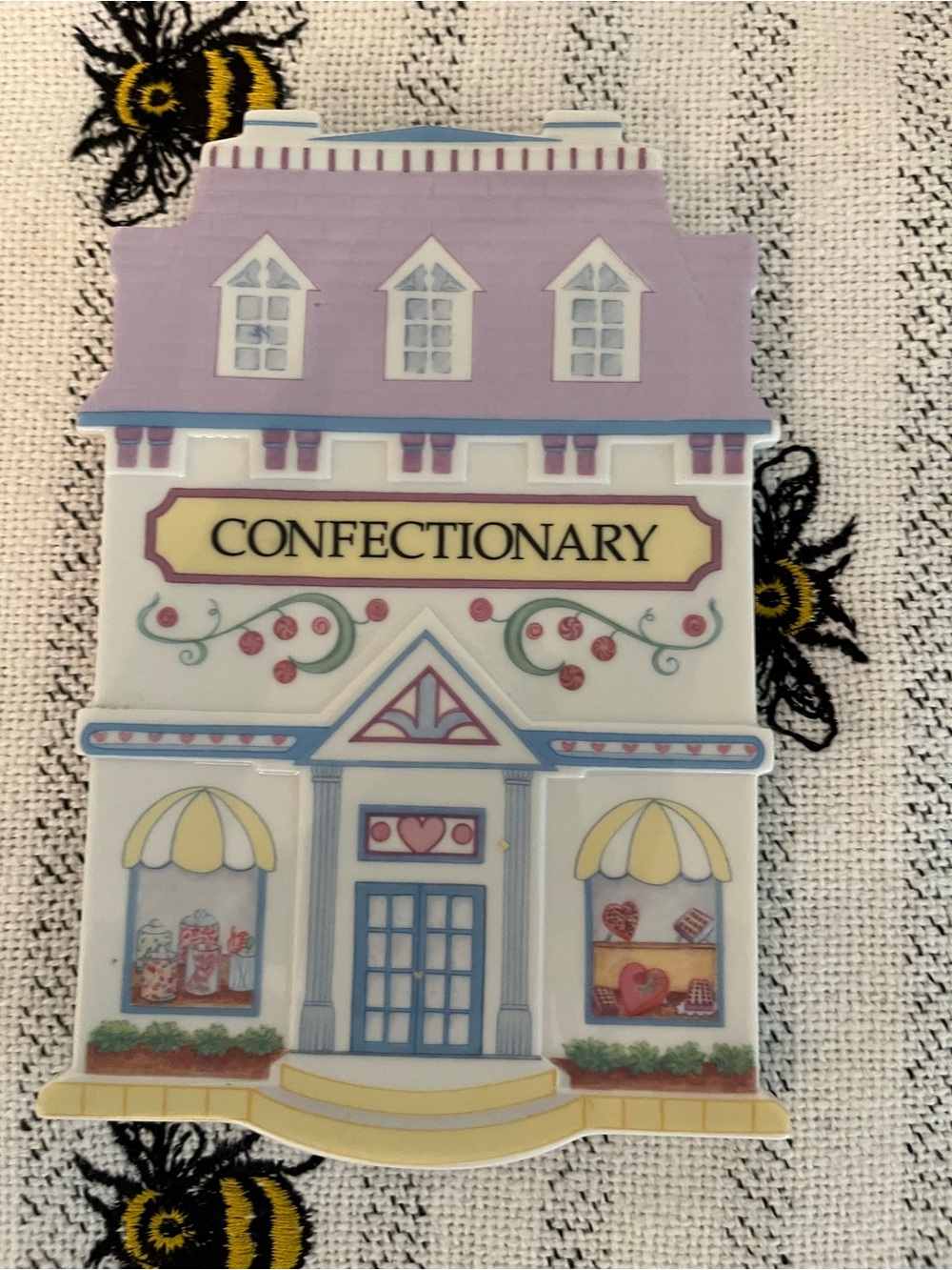 LENOX Village Confectionary Shop Decorative Trivet, Vintage 1990s